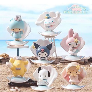 ♤☄Sanrio กล่องตาบอด Bihai วันหยุดกล่องตาบอดน้ำเล่น Kulomi อบเชยสุนัข Melody HAND-made เดสก์ท็อปตกแต่งของขวัญ