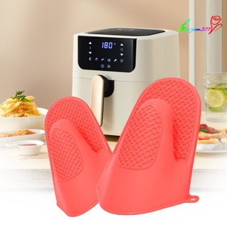 【AG】1 Pc Thickened Anti-scalding Oven Mitt Silicone Household Kitchen Microwave Mitten Baking Accessories
