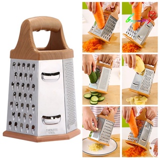 【AG】Vegetable Peeler with Handle Uniform Cutting Multifunctional 6-side Tower-shaped Cheese Grater Vegetable Slicer Supply