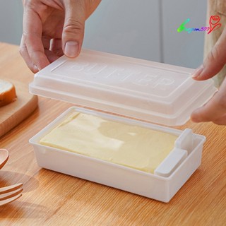 【AG】1 Set 250ml Butter Box Container with Cutting Board Storage Organizer Kitchen Serving for Baking