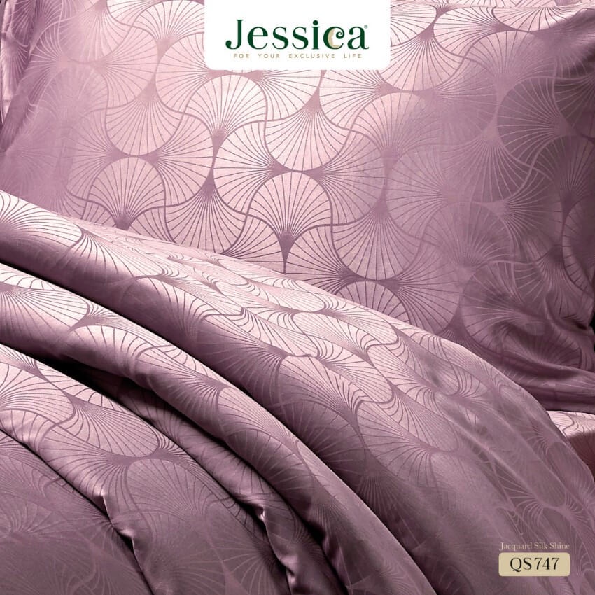 jessica-ชุดผ้าปูที่นอน-พิมพ์ลาย-graphic-qs747-jacquard-ทอ-500-เส้น-สีชมพู-เจสสิกา-ชุดเครื่องนอน-ผ้าปู-ผ้าปูเตียง-ผ้านวม