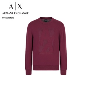 AX Armani Exchange เสื้อกันหนาวผู้ชาย รุ่น AX 6LZM1G ZMU7Z1306 - สีแดง