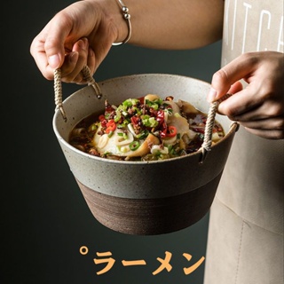 ♞Nordic สไตล์ญี่ปุ่นจานเซรามิคจานอาหารค่ำ Creative Tableware จานบ้าน INS ลมจานชามจานลึกเครื่องปั้นดินเผาหยาบชามข้าว