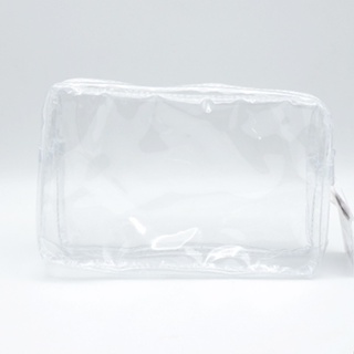 ไดโซ กระเป๋าพลาสติกใสมีก้น 18.5x4x12 ซม.