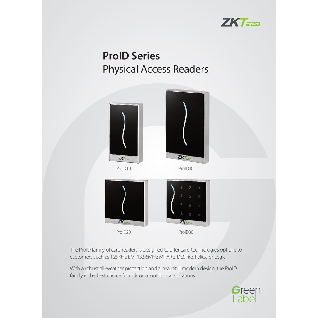 zkteco-proid20bd-card-reader-เครื่องอ่านบัตร-รับประกัน-1-ปี