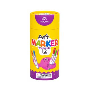 tooky Land-Washable Marker- ชุดสีน้ำ 12 สี ล้างออกได้