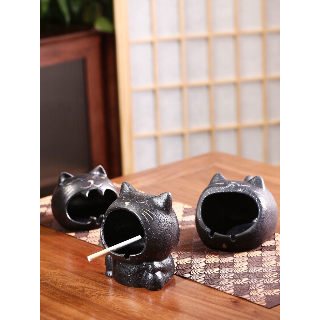 แมว-ben-meow-lucky-cat-ashtray-creative-ตกแต่งห้องนั่งเล่น-office-desktop-home-ตกแต่งชุดของขวัญ