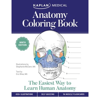 Asia Books หนังสือภาษาอังกฤษ ANATOMY COLORING BOOK: THE EASYEST WAY TO LEARN HUMAN ANATOMY (9TH ED.)