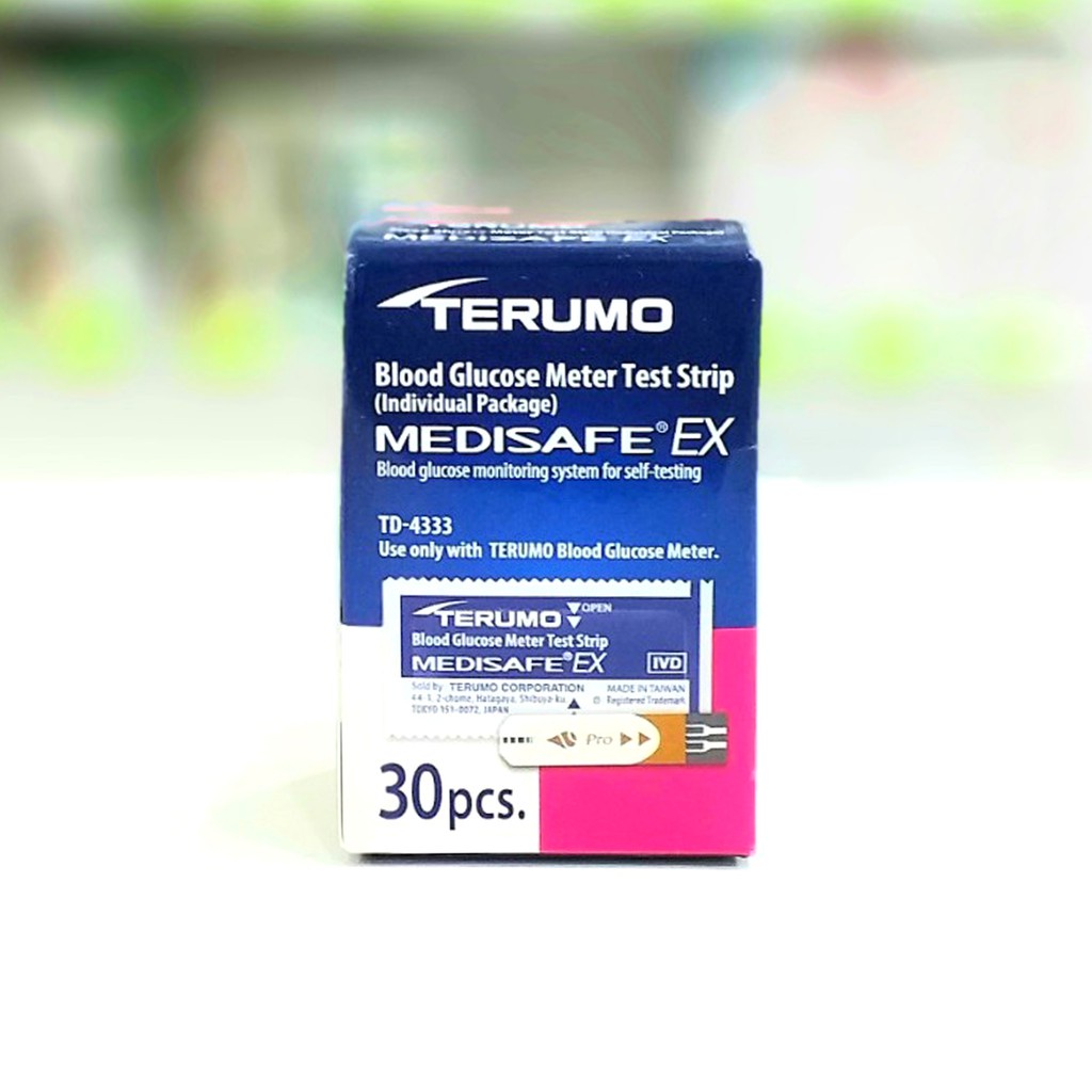 terumo-medisafe-ex-glucose-test-strip-เทอรูโม-แผ่นตรวจน้ำตาล-30-แผ่น