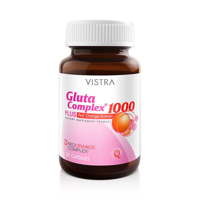 vistra-gluta-complex-1000-mg-plus-red-orange-extract-30-เม็ด