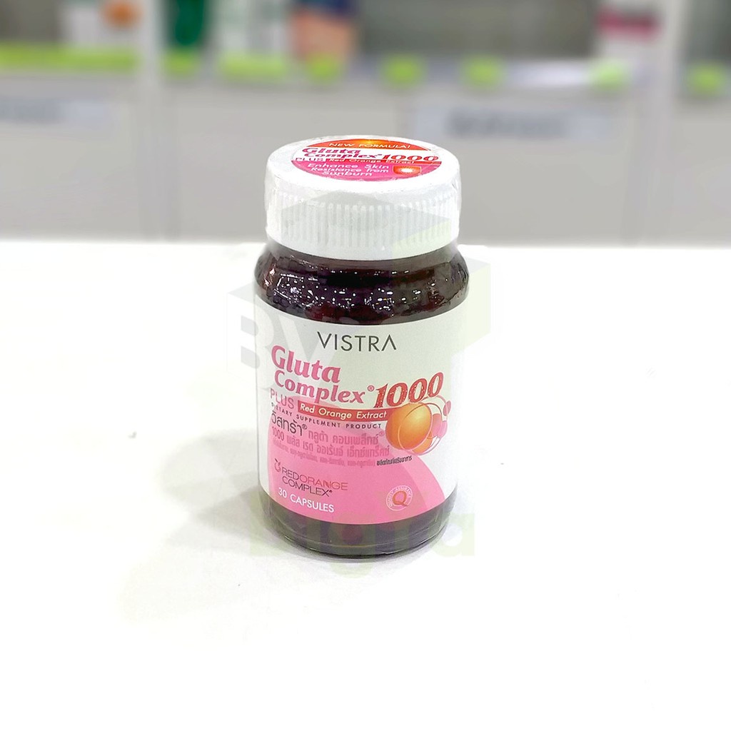 vistra-gluta-complex-1000-mg-plus-red-orange-extract-30-เม็ด