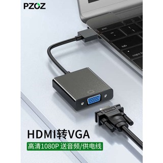 [จัดส่งด่วน] ตัวแปลง VGA เป็น HDMI พร้อมพาวเวอร์ซัพพลายเสียง วิดีโอ สาย HD สําหรับแล็ปท็อป หน้าจอทีวี โปรเจคเตอร์