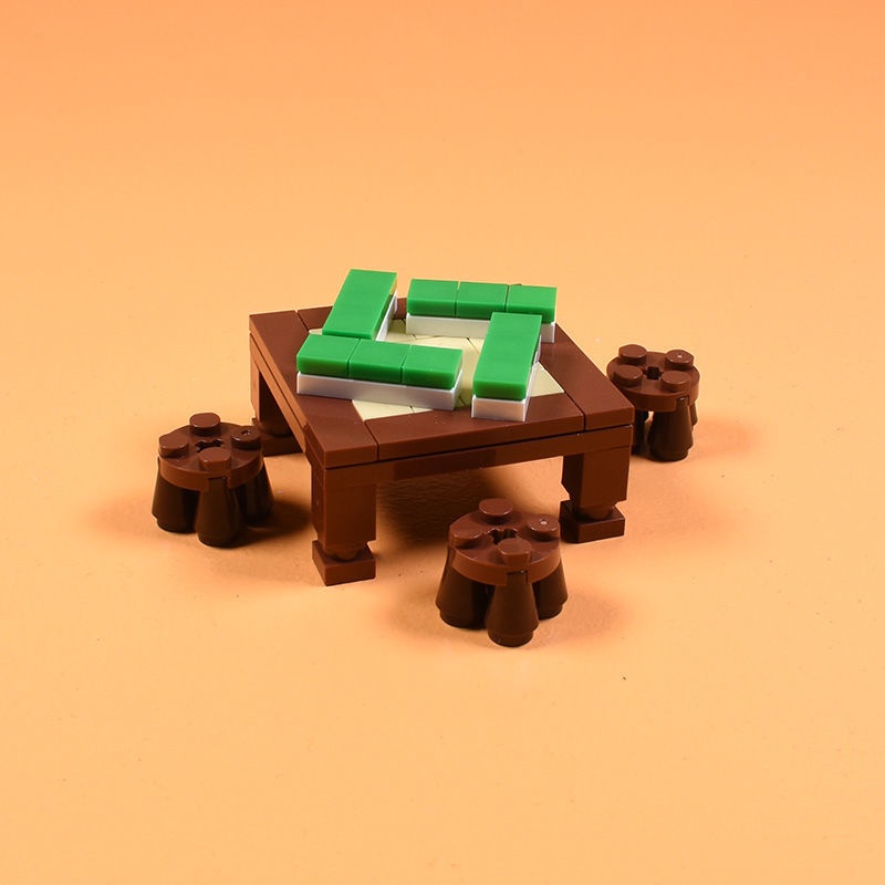 บล็อกตัวต่อเลโก้-รูปไพ่นกกระจอก-ขนาดเล็ก-แบบพับได้-ของเล่นสําหรับเด็ก