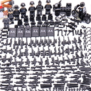ของเล่นเด็ก บล็อกตัวต่อเลโก้ ตํารวจเมือง ตํารวจ ทหาร กินไก่ เพื่อประโยชน์ สําหรับเด็ก