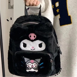 ✇►สุนัขพุดดิ้ง Kuromi กระเป๋าเป้สะพายหลังการ์ตูนหญิง 2022 ใหม่นักเรียนหวานความจุขนาดใหญ่ Kt แมวตุ๊กตากระเป๋าเป้สะพายหลัง