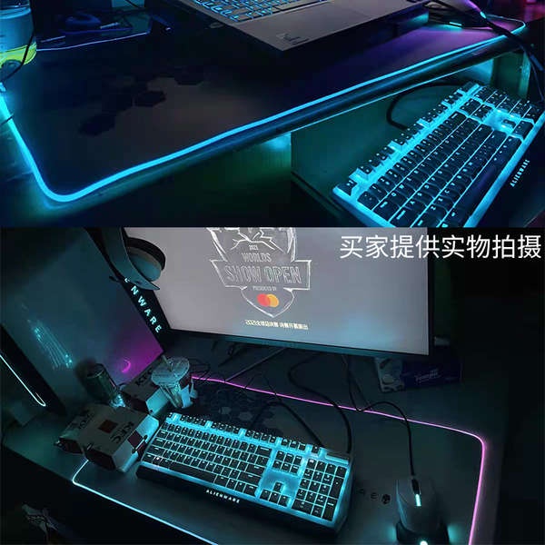 แผ่นรองเมาส์เกมมิ่ง-แผ่นรองเมาส์-alienware-แผ่นรองเมาส์ผ้าเอเลี่ยนแผ่นรองโต๊ะคอมพิวเตอร์เกมหนาพิเศษสำนักงานยางธรรมชาติ