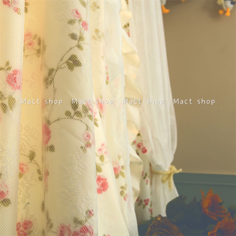 mact-ผ้าม่านสองชั้น-american-pastoral-country-ดอกไม้ผ้าม่านผ้าม่านสั้น-bay-หน้าต่างลูกไม้ผ้าม่านประตูตู้ผ้าม่านฉากกั้น