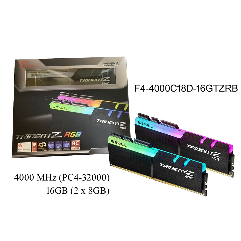 G.SKILL  DDR4 メモリ 4000hz CL18 G.SKILLジースキル DDR4メモリ4000MHz CL18 32GB*2枚