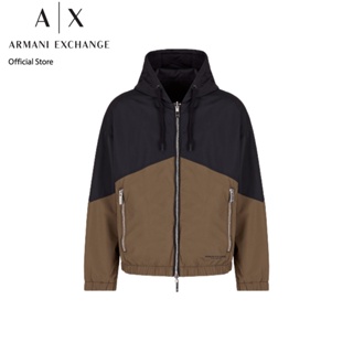 AX Armani Exchange เสื้อแจ็คเก็ตผู้ชาย รุ่น AX 6RZBL1 ZN2PZ22CF - สีน้ำตาล