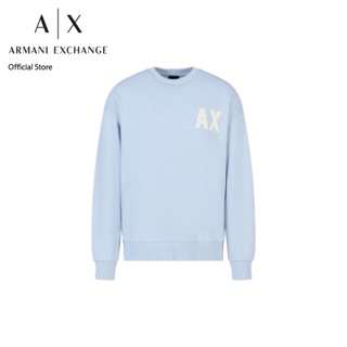 AX Armani Exchange เสื้อสเวตเชิ้ตผู้ชาย รุ่น AX 6RZMKE ZJ1ZZ15DA - สีน้ำเงิน
