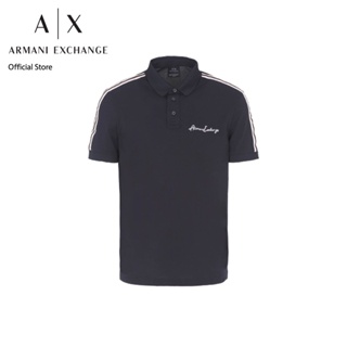 AX Armani Exchange เสื้อโปโลผู้ชาย รุ่น AX 6RZFLD ZJYCZ1583 - สีกรมท่า