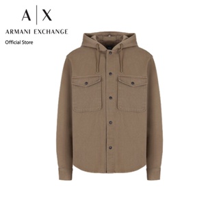 AX Armani Exchange เสื้อเชิ้ตผู้ชาย รุ่น AX 6RZCL1 Z196Z1784 - สีน้ำตาล