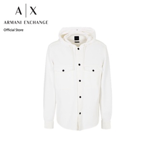 AX Armani Exchange เสื้อเชิ้ตผู้ชาย รุ่น AX 6RZCL1 Z196Z1116 - สีขาว