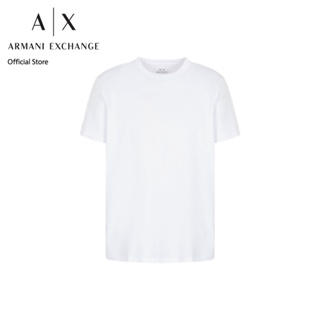 AX Armani Exchange เสื้อยืดผู้ชาย รุ่น AX 6RZTLK ZJ9AZ1100 - สีขาว