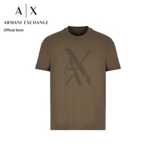 AX Armani Exchange เสื้อยืดผู้ชาย รุ่น AX 6RZTLK ZJ9AZ1784 - สีน้ำตาล