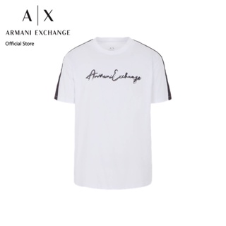 AX Armani Exchange เสื้อยืดผู้ชาย รุ่น AX 6RZTLM ZJ8EZ1100 - สีขาว