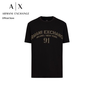 AX Armani Exchange เสื้อยืดผู้ชาย รุ่น AX 6RZTLU ZJ9JZ22CF - สีดำ