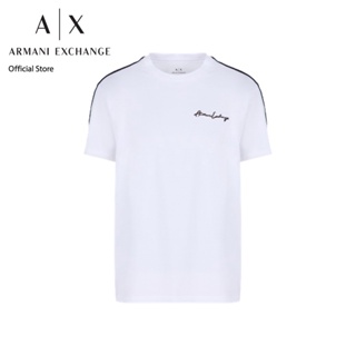 AX Armani Exchange เสื้อยืดผู้ชาย รุ่น AX 6RZTLN ZJ9AZ1100 - สีขาว