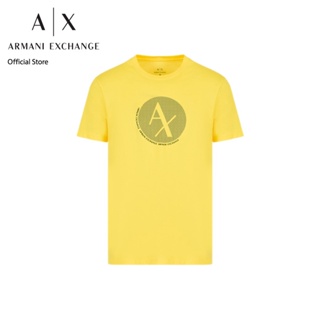 AX Armani Exchange เสื้อยืดผู้ชาย รุ่น AX 6RZTAG ZJA5Z1689 - สีเหลือง