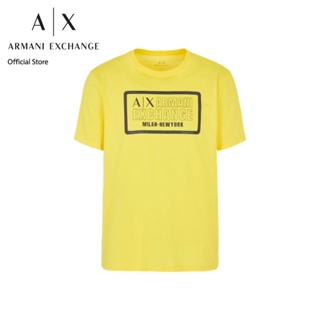 AX Armani Exchange เสื้อยืดผู้ชาย รุ่น AX 6RZTAD ZJA5Z1689 - สีเหลือง
