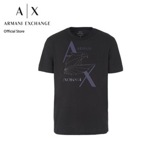 AX Armani Exchange เสื้อยืดผู้ชาย รุ่น AX 6RZTAL ZJ9TZ1200 - สีดำ