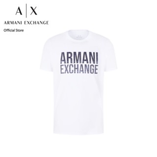 AX Armani Exchange เสื้อยืดผู้ชาย รุ่น AX 6RZTHC ZJE6Z1100 - สีขาว