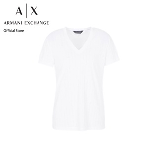 AX Armani Exchange เสื้อยืดผู้หญิง รุ่น AX 6RYT01 YJEVZ1000 - สีขาว