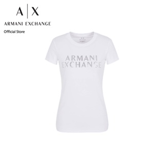 AX Armani Exchange เสื้อยืดผู้หญิง รุ่น AX 6RYT35 YJDTZ1000 - สีขาว