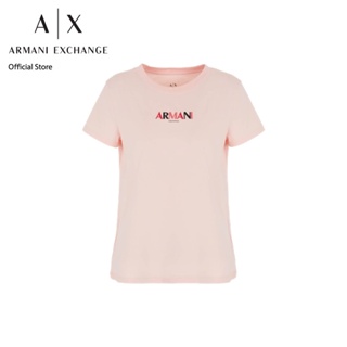 AX Armani Exchange เสื้อยืดผู้หญิง รุ่น AX 6RYTLA YJ3RZ7415 - สีชมพู