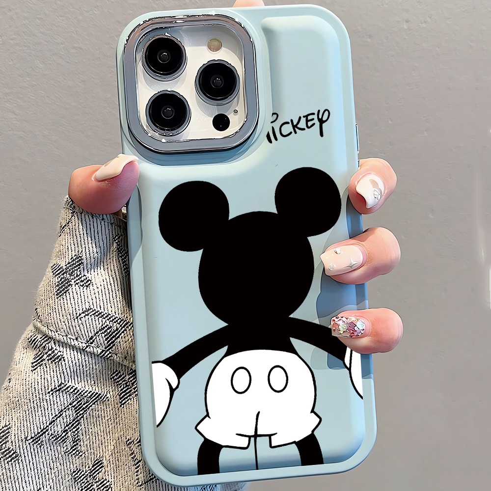 เคสโทรศัพท์มือถือ-แบบนิ่ม-ลายมิกกี้-เมาส์-ป้องกันเลนส์-สําหรับ-iphone-14promax-13-12-11-7plus-x-xr-xsmax