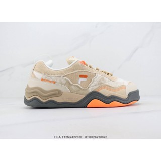 Fila Kick T12M312206Fsb รองเท้าผ้าใบลําลอง ข้อสั้น เข้ากับทุกการแต่งกาย สําหรับผู้ชาย และผู้หญิง