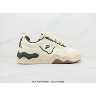 Fila Kick T12M312206Fsb รองเท้าผ้าใบลําลอง ข้อสั้น เข้ากับทุกการแต่งกาย สําหรับผู้ชาย และผู้หญิง