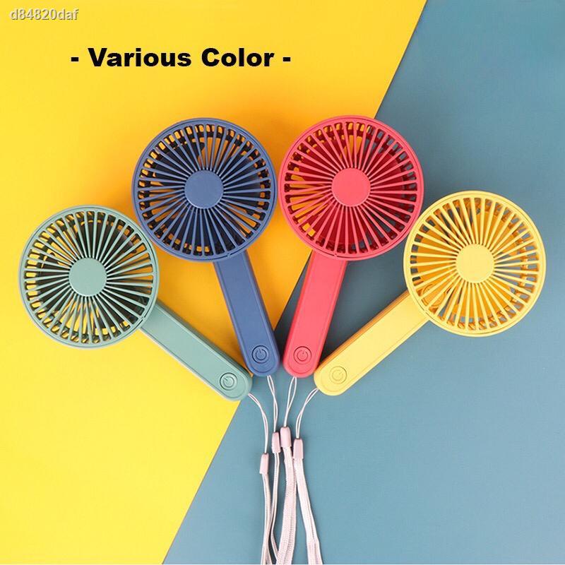 MYHZ_ 180° Rotatable Handy Fan Portable One Handle Folding Mini Fan