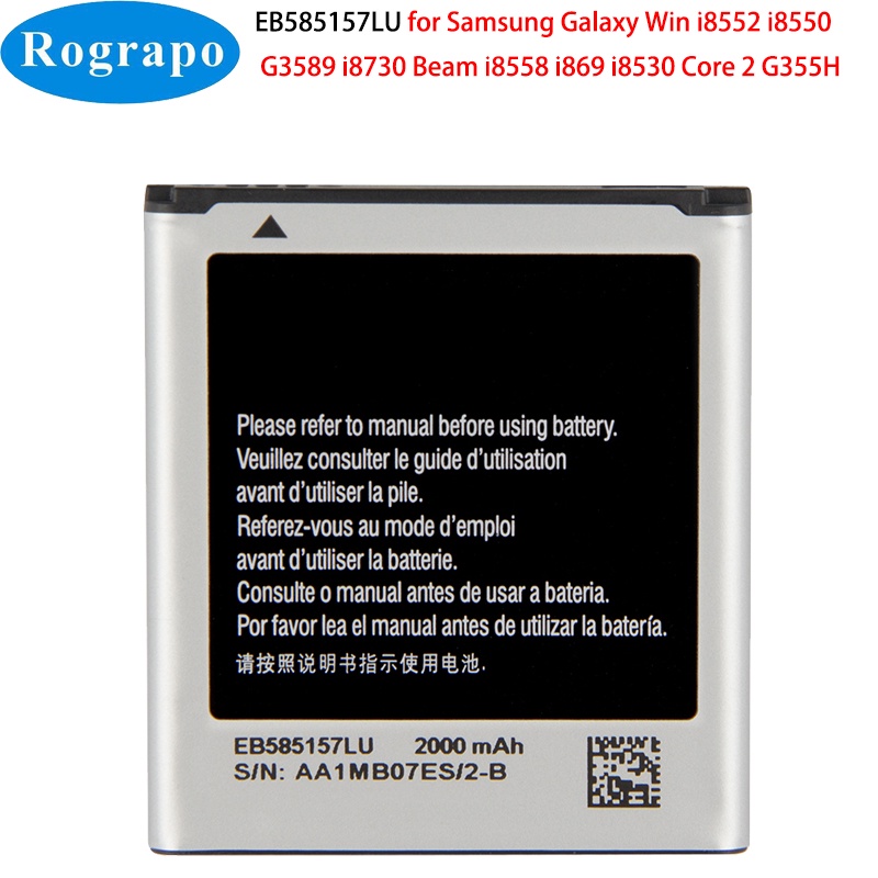 ใหม่2000มิลลิแอมป์ชั่วโมง EB585157LU แบตเตอรี่เดิมสำหรับ Samsung Galaxy ...