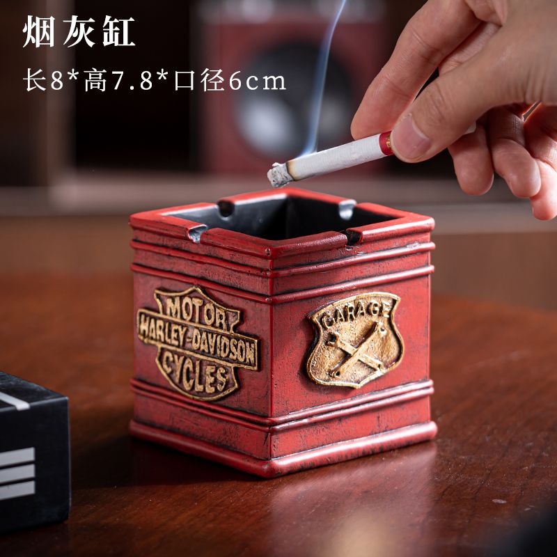 อเมริกัน-retro-ashtray-แนวโน้มบุคลิกภาพห้องนั่งเล่นบาร์ร้านอาหารเดสก์ท็อปตกแต่ง