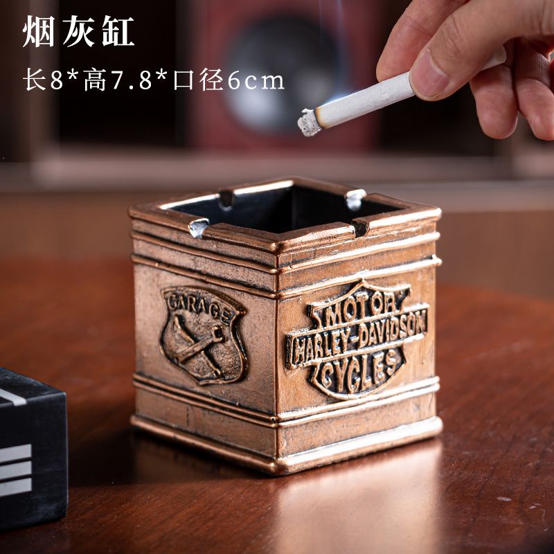 อเมริกัน-retro-ashtray-แนวโน้มบุคลิกภาพห้องนั่งเล่นบาร์ร้านอาหารเดสก์ท็อปตกแต่ง