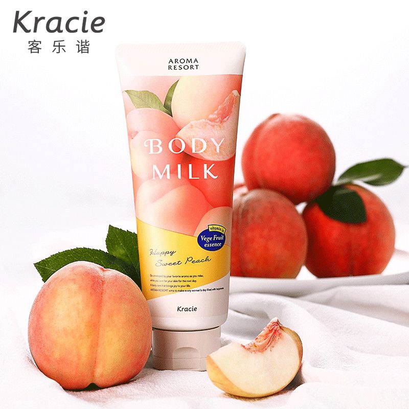 ผมตรงบอนด์-kanebo-kracie-ar-body-lotion-200g-2-sticks-moisturizing-peach-fragrance