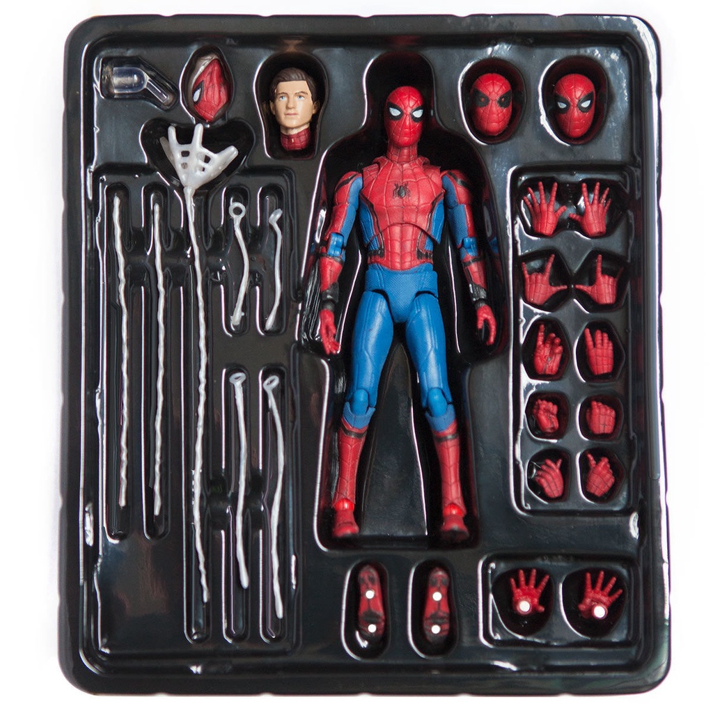 marvel-avengers-4-iron-spider-man-โมเดลอะนิเมะเคลื่อนย้ายได้-avengers-047-เครื่องประดับตุ๊กตาของเล่นตุ๊กตาวิ่งด้วยมือ