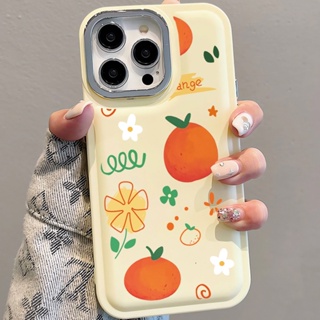 เคสโทรศัพท์มือถือ โลหะ ลายดอกไม้ สีส้ม สําหรับ iPhone 14Promax 13 12 11 7Plus X XR xsmax
ปกอ่อน