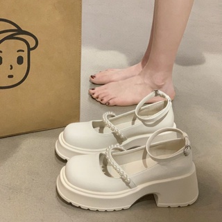 [พร้อมส่ง] Mary Jane รองเท้าหนัง ขนาดเล็ก สไตล์เกาหลี สําหรับผู้หญิง 2023